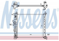Radiator, engine cooling 630737 Nissens