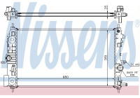 Radiator, engine cooling 630745 Nissens