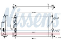 Radiator, engine cooling 630769 Nissens