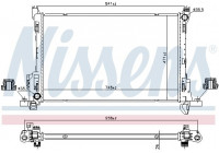 Radiator, engine cooling 630792 Nissens