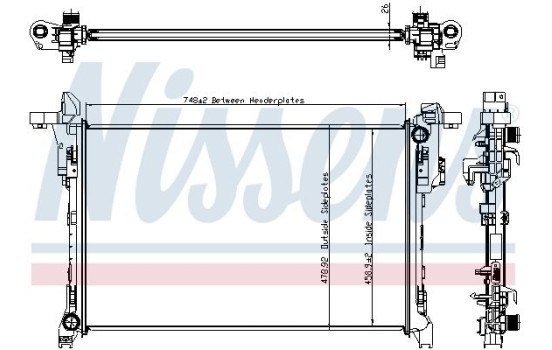 Radiator, engine cooling 630793 Nissens, Image 5