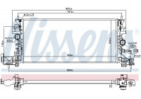Radiator, engine cooling 630797 Nissens