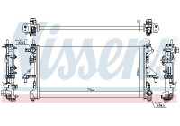 Radiator, engine cooling 63568 Nissens