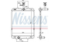 Radiator, engine cooling 636015 Nissens