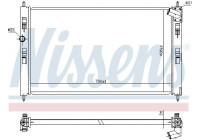 Radiator, engine cooling 636032 Nissens