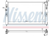 Radiator, engine cooling 636034 Nissens