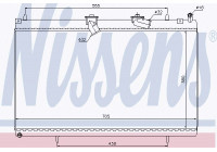 Radiator, engine cooling 63619 Nissens