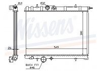 Radiator, engine cooling 63697 Nissens