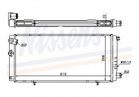 Radiator, engine cooling 63729A Nissens
