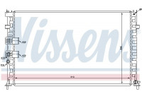 Radiator, engine cooling 63748 Nissens