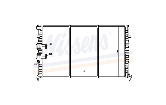 Radiator, engine cooling 63749 Nissens