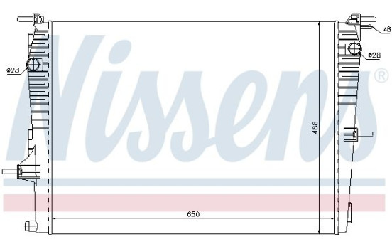 Radiator, engine cooling 637606 Nissens, Image 2