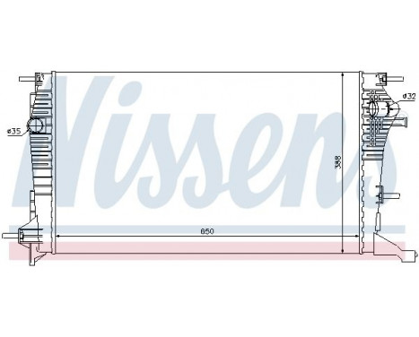 Radiator, engine cooling 637607 Nissens, Image 2