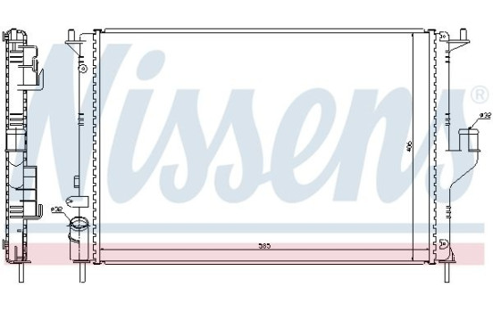 Radiator, engine cooling 637612 Nissens, Image 2