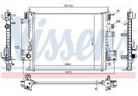 Radiator, engine cooling 637662 Nissens