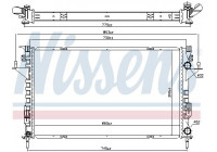 Radiator, engine cooling 637666 Nissens