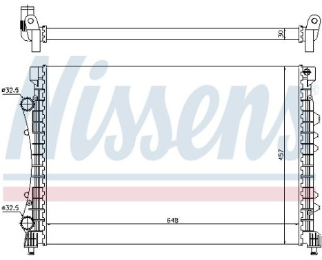 Radiator, engine cooling 63815 Nissens