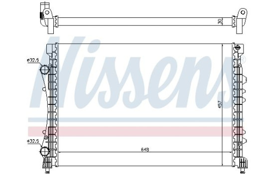 Radiator, engine cooling 63815 Nissens