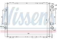 Radiator, engine cooling 63859 Nissens