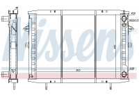 Radiator, engine cooling 63952 Nissens