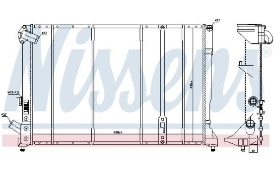 Radiator, engine cooling 63975 Nissens, Image 2