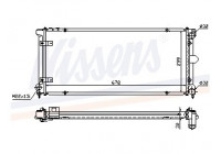Radiator, engine cooling 640041 Nissens