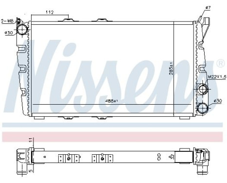 Radiator, engine cooling 64010 Nissens, Image 5