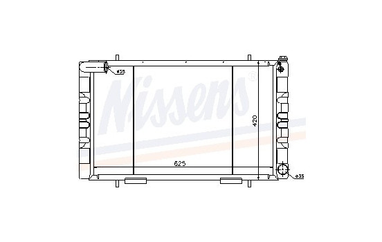 Radiator, engine cooling 64018 Nissens