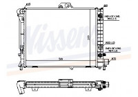 Radiator, engine cooling 64033A Nissens
