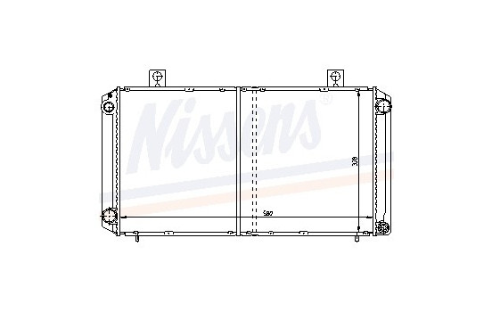 Radiator, engine cooling 64059A Nissens