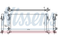 Radiator, engine cooling 64106 Nissens