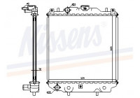 Radiator, engine cooling 64174A Nissens