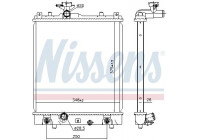 Radiator, engine cooling 641763 Nissens