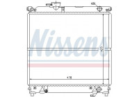Radiator, engine cooling 64181 Nissens