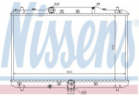 Radiator, engine cooling 64198 Nissens