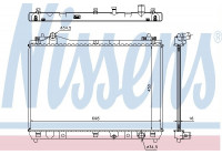 Radiator, engine cooling 64202 Nissens