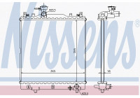 Radiator, engine cooling 64204 Nissens