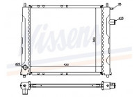 Radiator, engine cooling 642091 Nissens