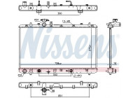 Radiator, engine cooling 64255 Nissens