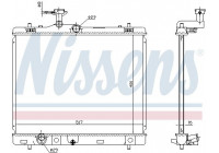 Radiator, engine cooling 64257 Nissens