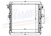 Radiator, engine cooling 64316 Nissens