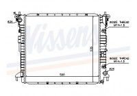 Radiator, engine cooling 64317 Nissens