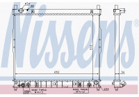 Radiator, engine cooling 64318 Nissens