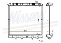 Radiator, engine cooling 64319A Nissens