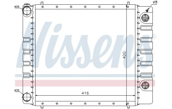 Radiator, engine cooling 64328 Nissens, Image 6