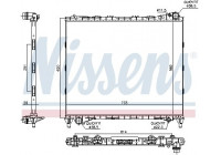 Radiator, engine cooling 64331 Nissens