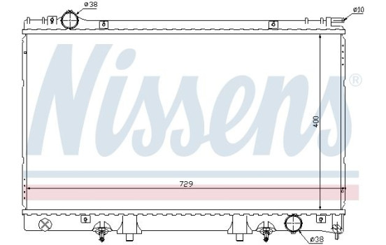 Radiator, engine cooling 645951 Nissens, Image 2