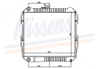 Radiator, engine cooling 64613 Nissens