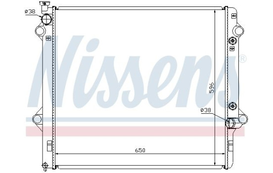 Radiator, engine cooling 646806 Nissens, Image 2