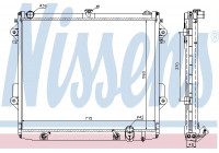 Radiator, engine cooling 646827 Nissens